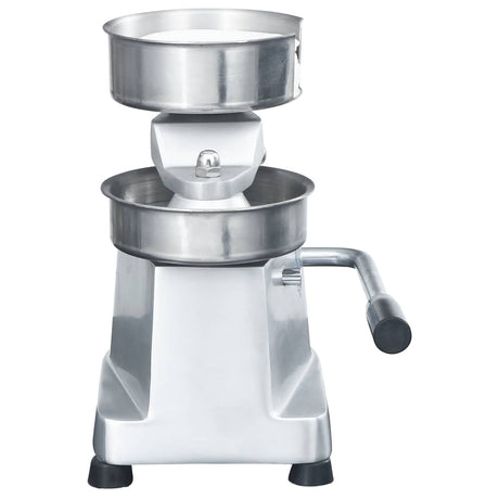 Vidaxl hamburgerpersmachine met 500 scheidingsbladen 13 cm aluminium