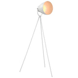 Lampadaire vidaxl e27 métal blanc