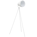 Lampadaire vidaxl e27 métal blanc