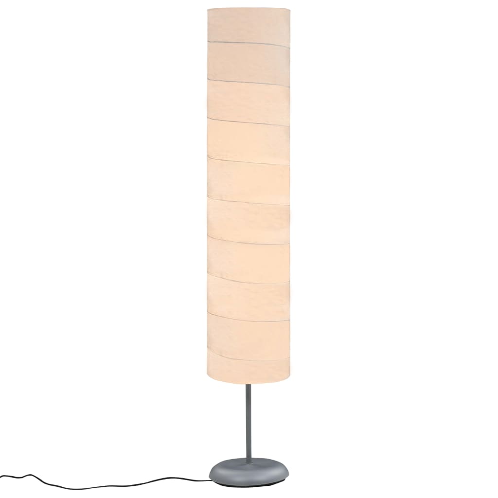 Vidaxl golvlampa med standard E27 121 cm vit