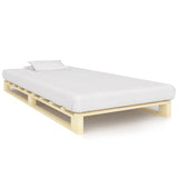 Vidaxl bedframe pallet massief grenenhout 90x200 cm
