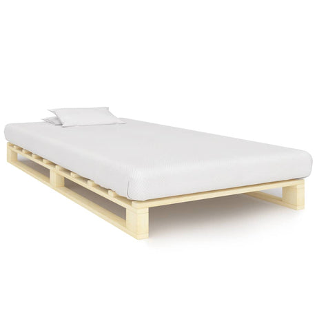 Vidaxl bedframe pallet massief grenenhout 90x200 cm