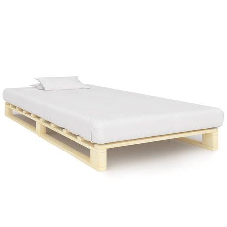 Vidaxl bedframe pallet massief grenenhout 100x200 cm