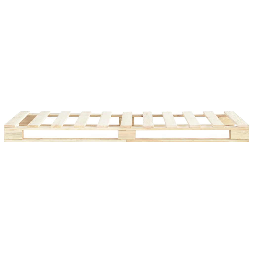 Vidaxl bedframe pallet massief grenenhout 100x200 cm