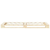 Vidaxl bedframe pallet massief grenenhout 100x200 cm