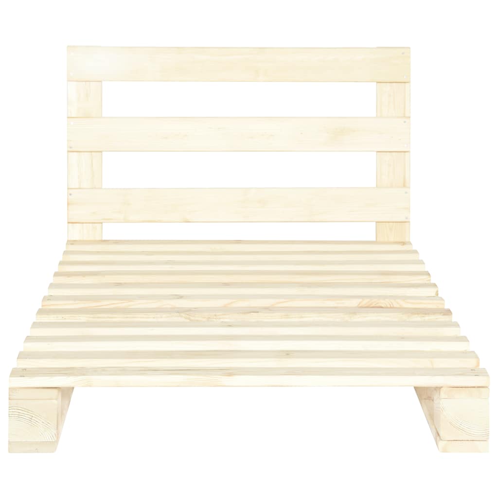 Vidaxl bedframe pallet massief grenenhout 90x200 cm