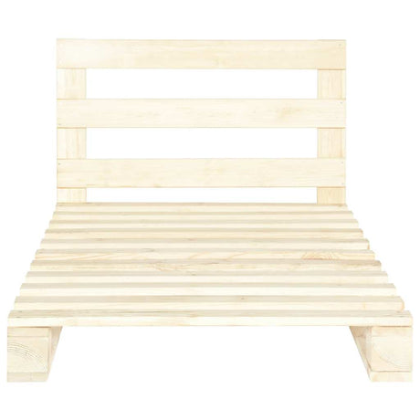 Vidaxl bedframe pallet massief grenenhout 100x200 cm
