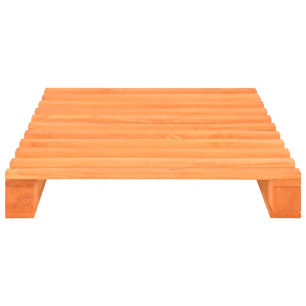 Vidaxl bedframe pallet massief grenenhout bruin 100x200 cm