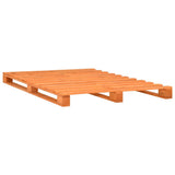 Vidaxl bedframe pallet massief grenenhout bruin 120x200 cm