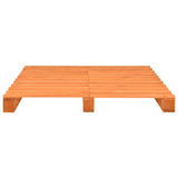 Vidaxl bedframe pallet massief grenenhout bruin 120x200 cm