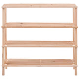 Vidaxl Shoe Rack 4-lags solid Pinewood