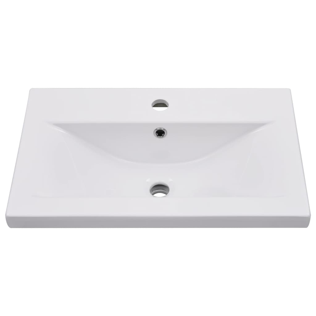 Vidaxl Byggt -in tvättbord 61x39.5x18.5 cm keramisk vit