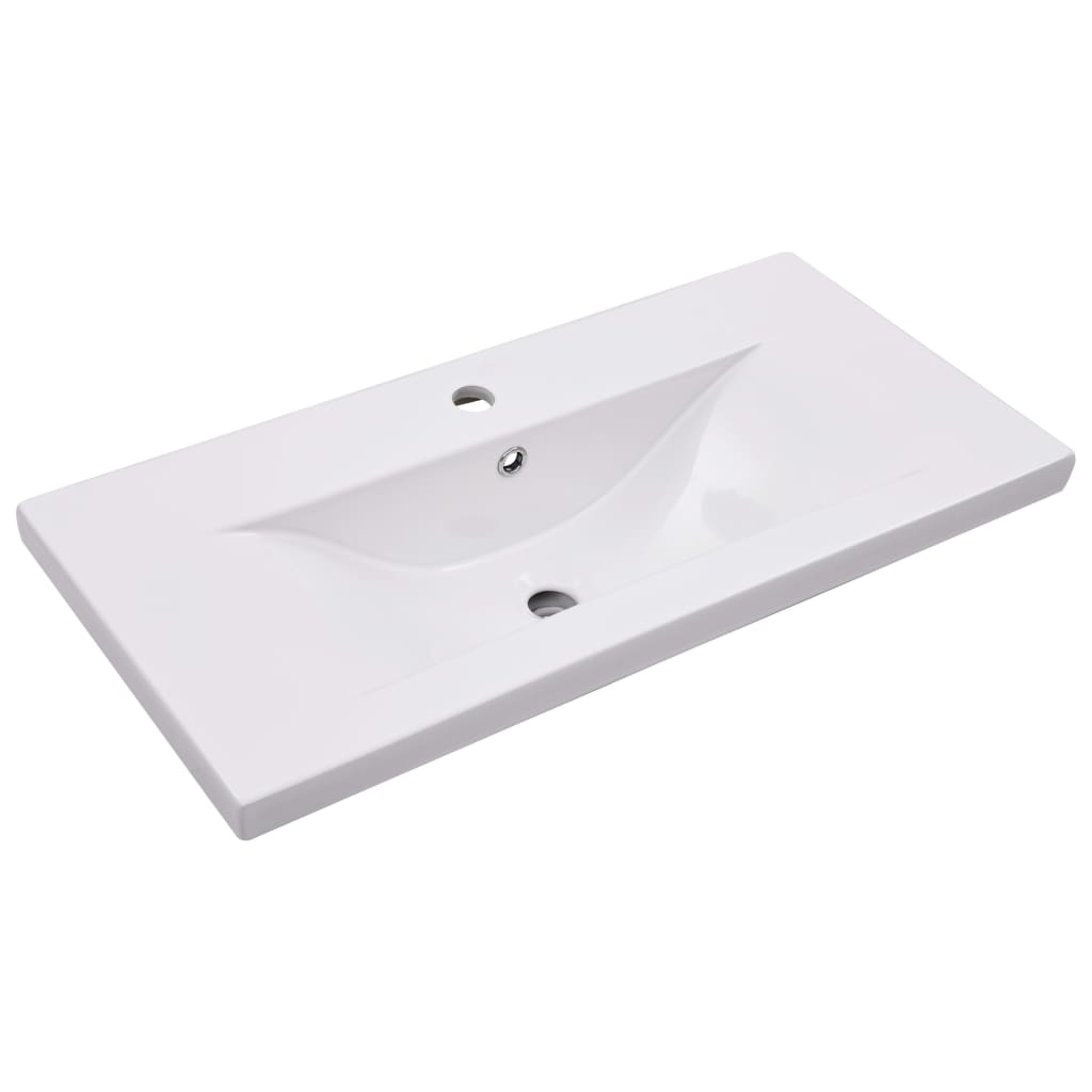 Vidaxl bygget -i vask Tabell 81x39,5x18,5 cm keramisk hvit