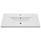 Vidaxl Byggt -in tvättbord 81x39.5x18.5 cm keramisk vit