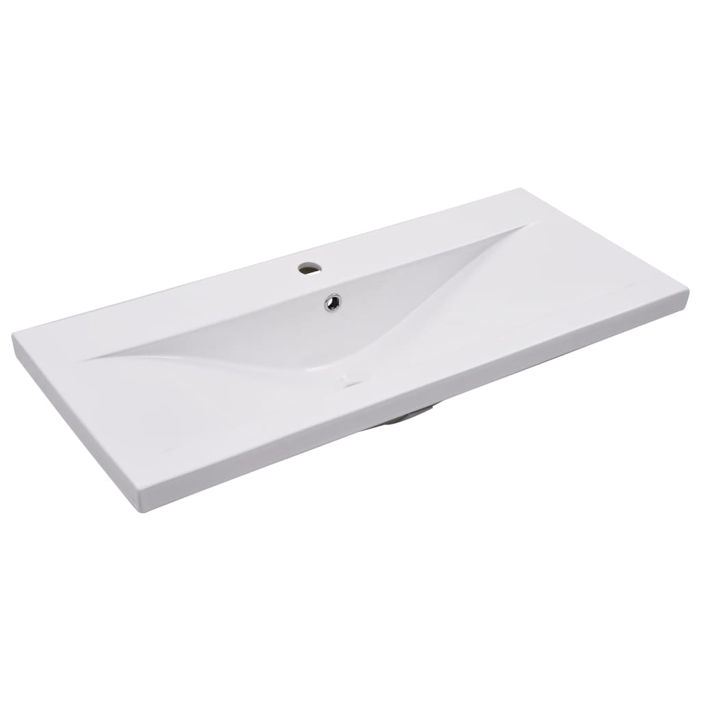 Vidaxl bygget -I vask Tabell 91x39,5x18,5 cm keramisk hvit