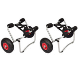 Vidaxl kayaktrolleys 2 st aluminium