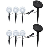 Vidaxl tuinlampen 6 st led met grondankers en zonnepanelen