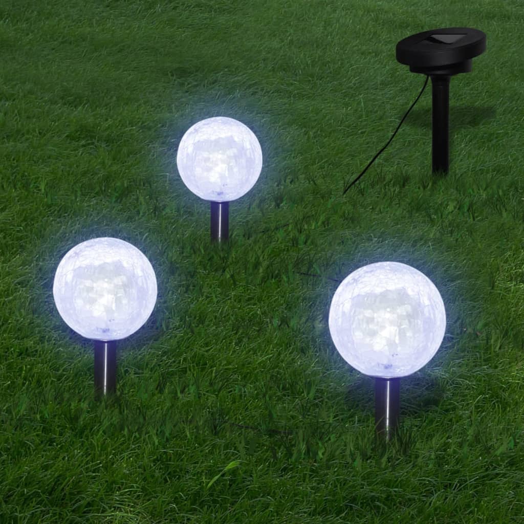 Vidaxl Garden Lamps 6 st LED med bakkeforankringer og solcellepaneler