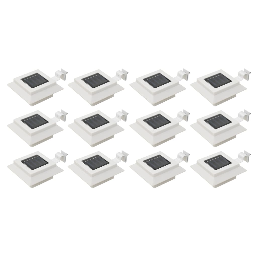 Vidaxl Solar Lamps 12 ST LED square 12 cm white