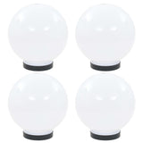 Lámparas de bombilla LED Vidaxl 4 PCS Round 20 cm PMMA