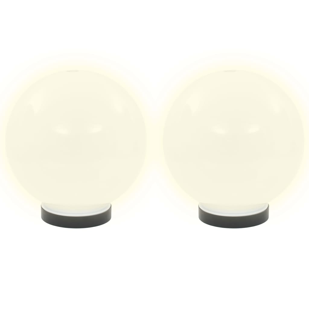 Lampes à ampoule LED vidaxl 4 pcs round 20 cm pmma