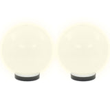 Lampes à ampoule LED vidaxl 4 pcs round 20 cm pmma