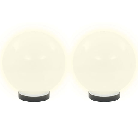 Vidaxl led-bollampen 4 st rond 20 cm pmma