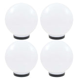 VidaXL LED bulb lamps 4 pcs round 25 cm PMMA