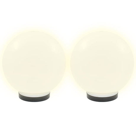 Vidaxl led-bollampen 4 st rond 25 cm pmma