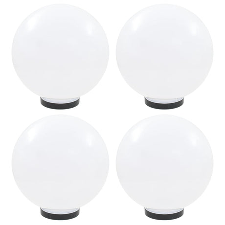 Vidaxl led-bollampen 4 st rond 30 cm pmma