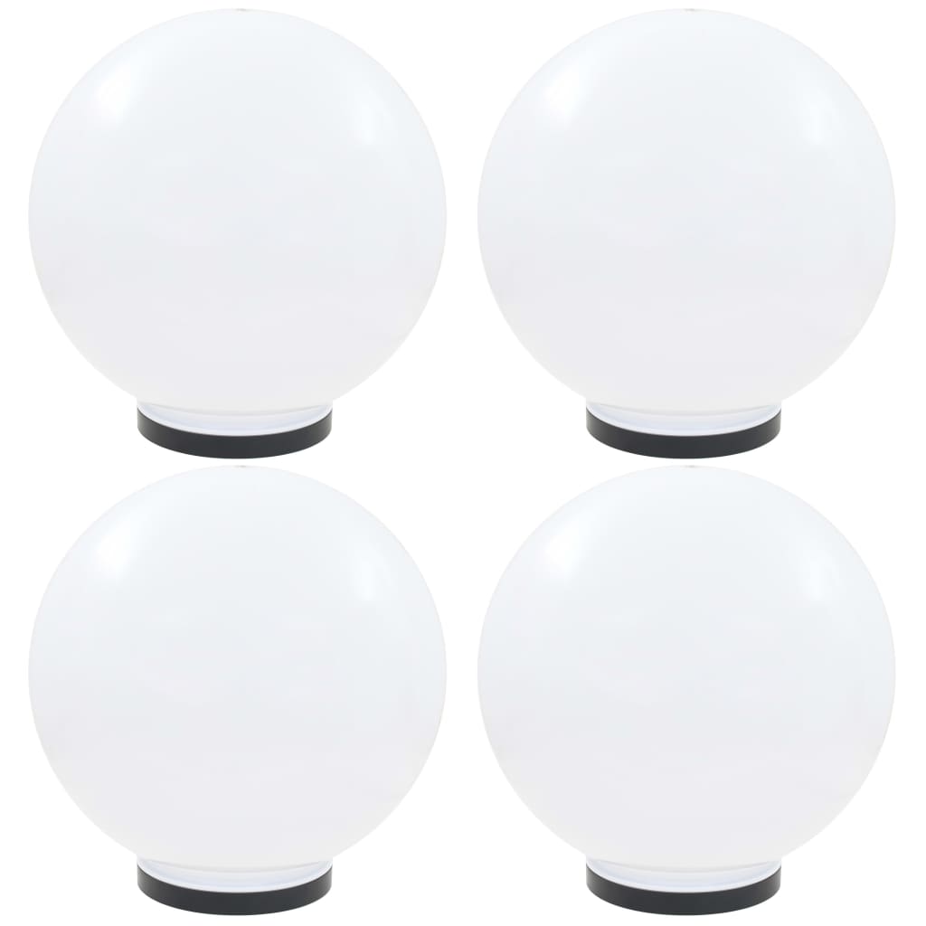 Lámparas de bombilla LED Vidaxl 4 PCS Round 40 cm PMMA