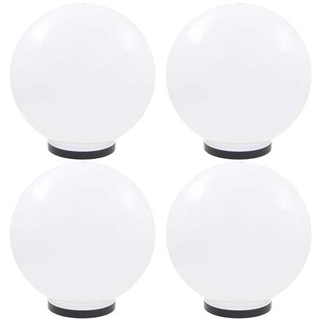 Vidaxl led-bollampen 4 st rond 40 cm pmma
