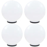 Vidaxl led-bollampen 4 st rond 40 cm pmma