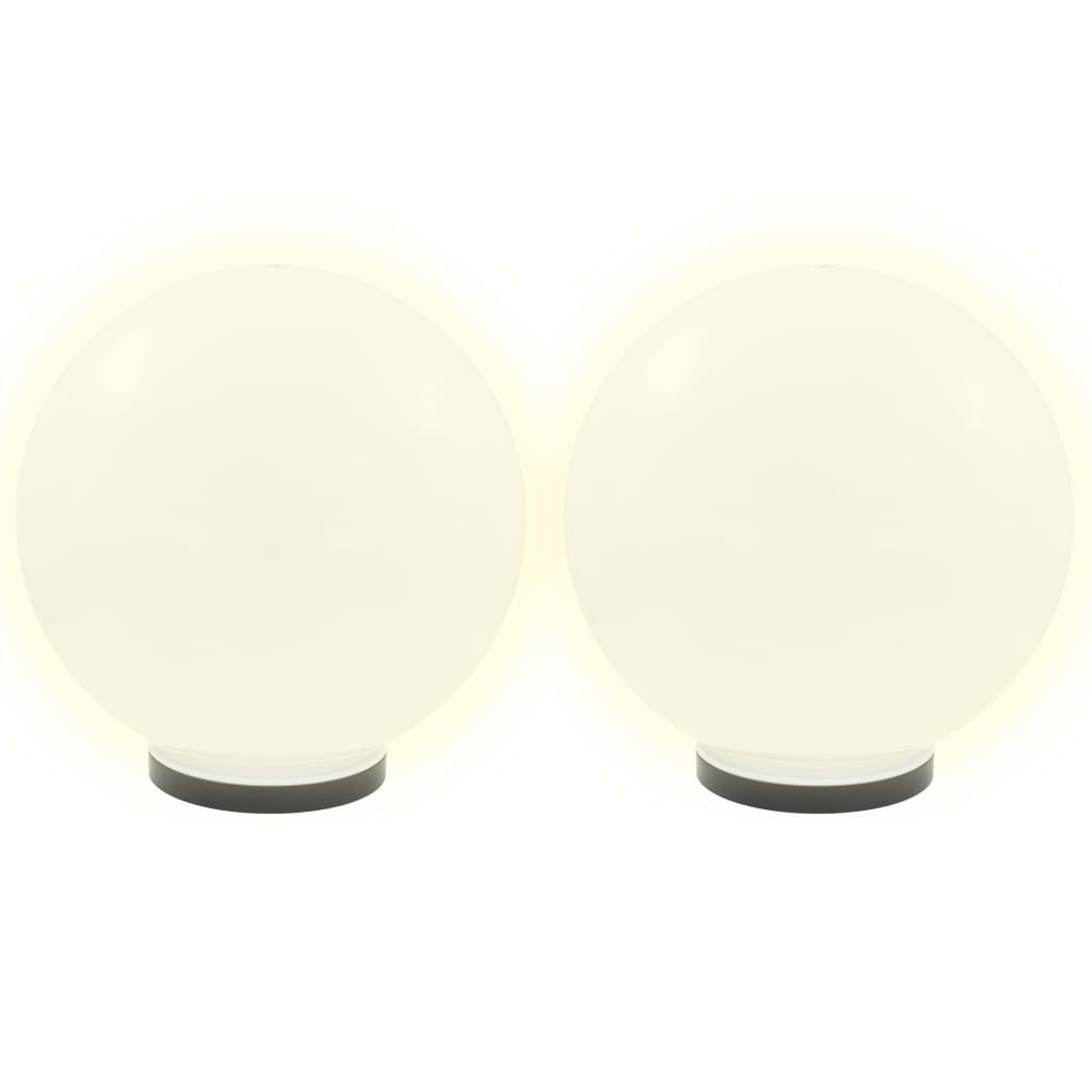 Lámparas de bombilla LED Vidaxl 4 PCS Round 40 cm PMMA