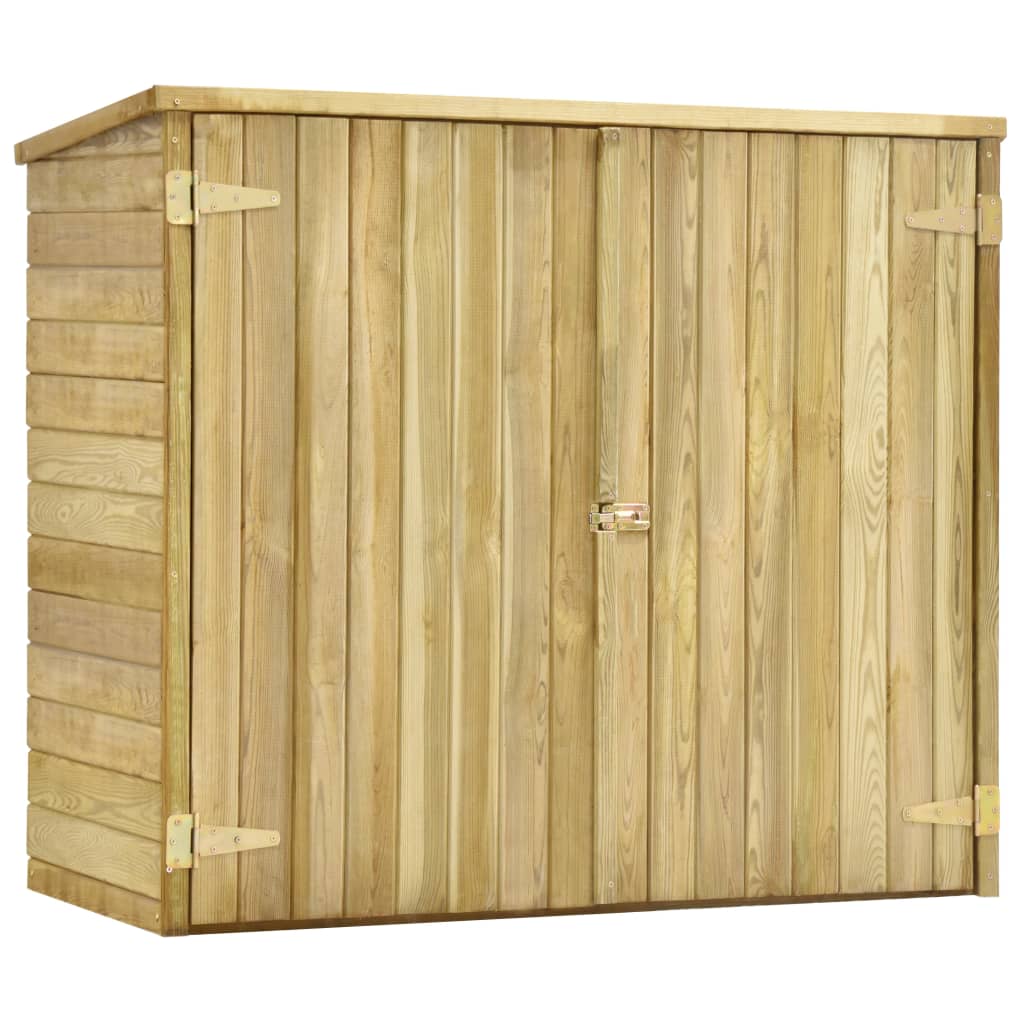 Vidaxl Garden Shed 135x60x123 cm impregnerat tallved