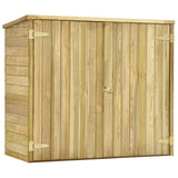 Vidaxl Garden Shed 135x60x123 cm impregnerat tallved