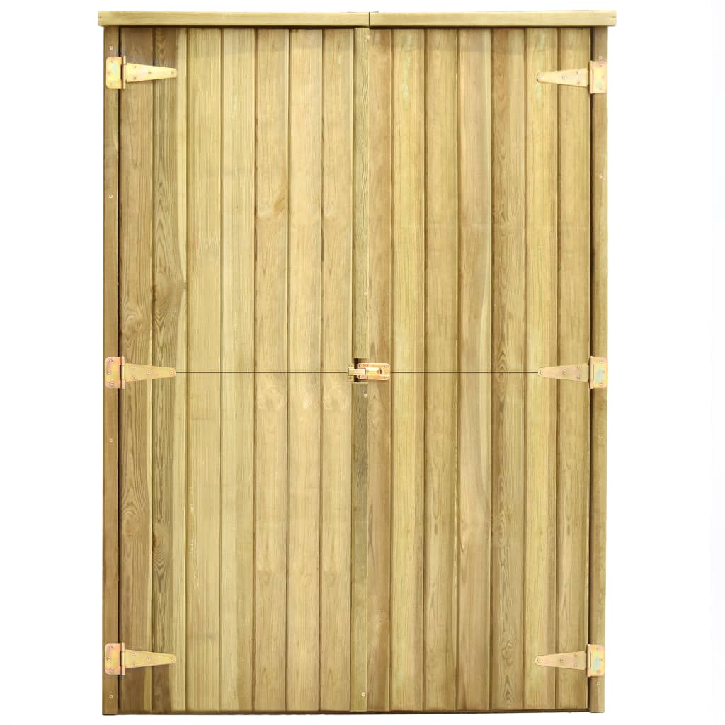 Vidaxl garden shed 123x50x171 cm impregnated pine wood