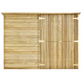 Vidaxl garden shed 232x110x170 cm impregnated pine