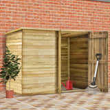 Vidaxl garden shed 232x110x170 cm impregnated pine