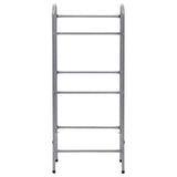 Vidaxl opbergrek voor 3 kratten 50x33x116 staal zilverkleurig