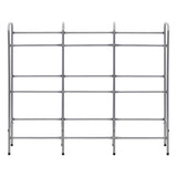 Rack de rangement Vidaxl pour 9 caisses 145x33x116 en acier en acier couleur