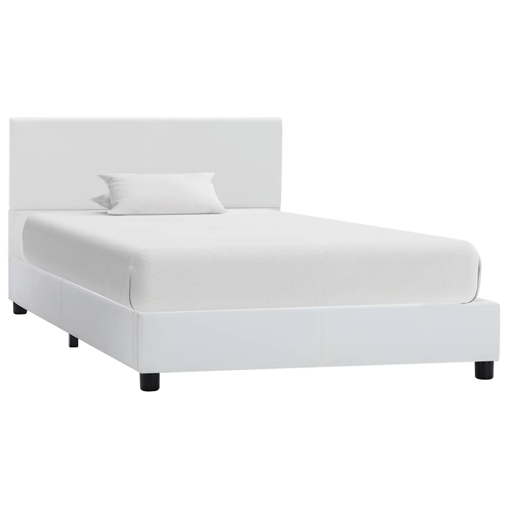 Vidaxl bedframe kunstleer wit 100x200 cm