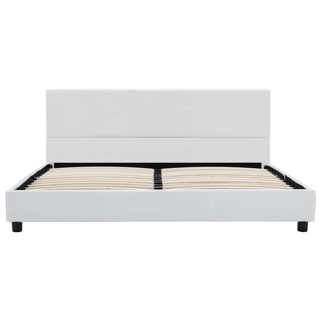 Vidaxl bedframe kunstleer wit 120x200 cm