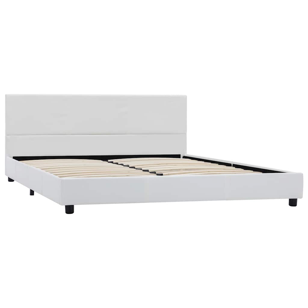Vidaxl bedframe kunstleer wit 160x200 cm