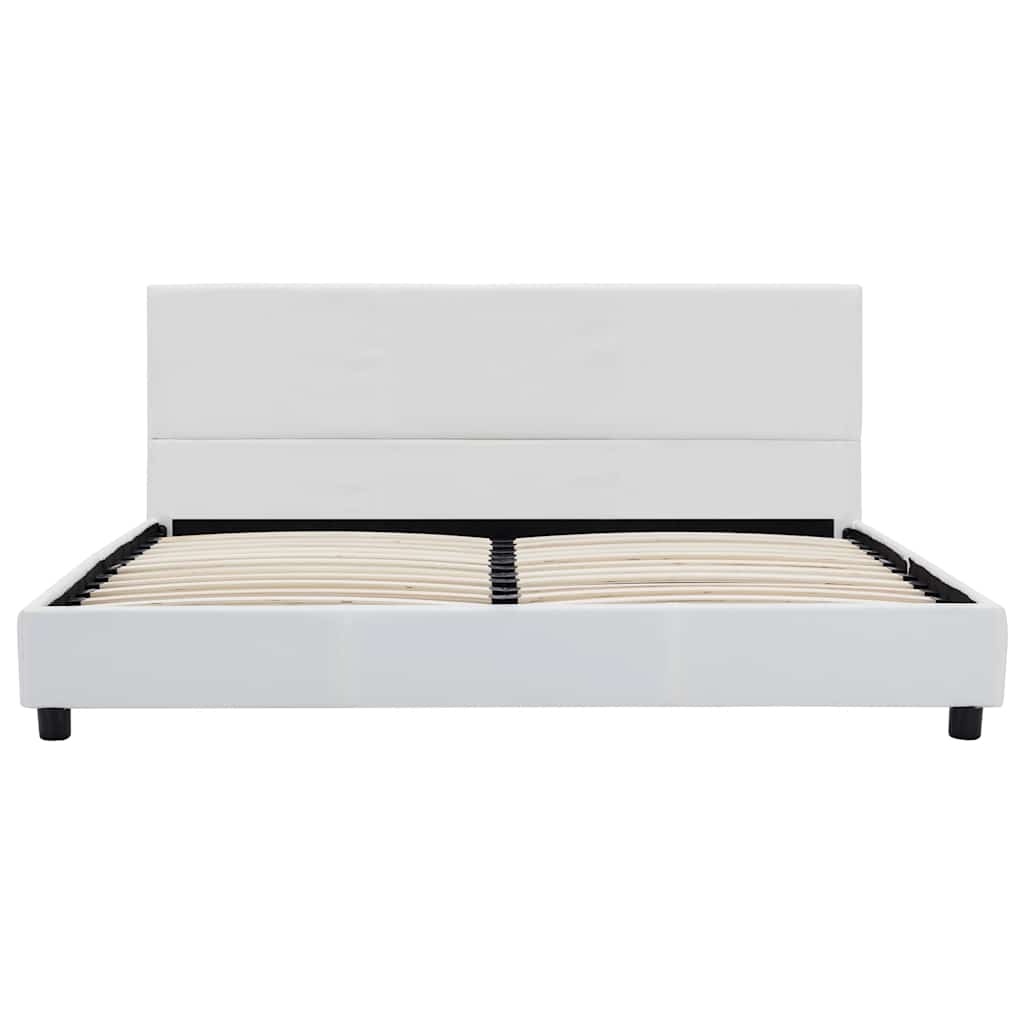 Vidaxl bedframe kunstleer wit 160x200 cm