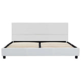 Vidaxl bedframe kunstleer wit 160x200 cm