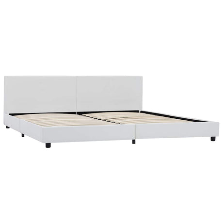 Vidaxl bedframe kunstleer wit 180x200 cm