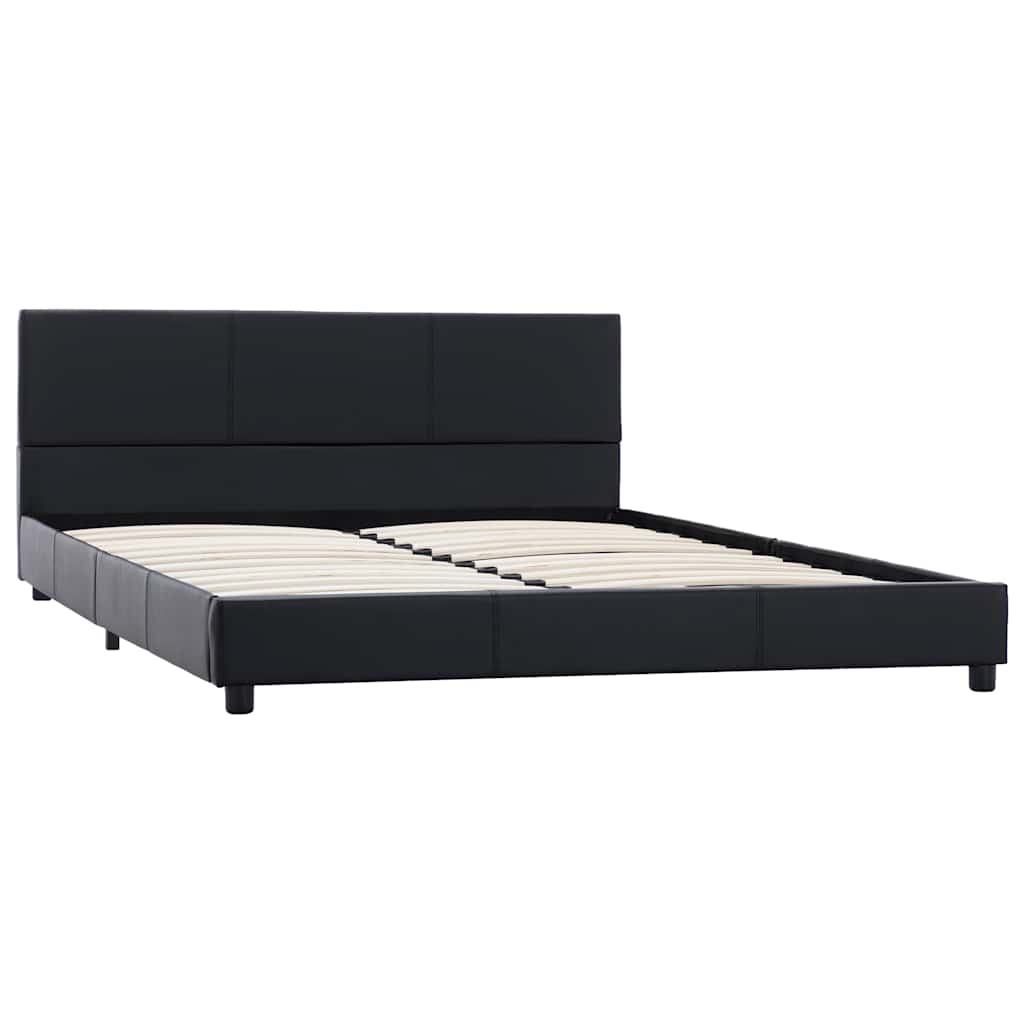 Vidaxl bedframe kunstleer zwart 120x200 cm