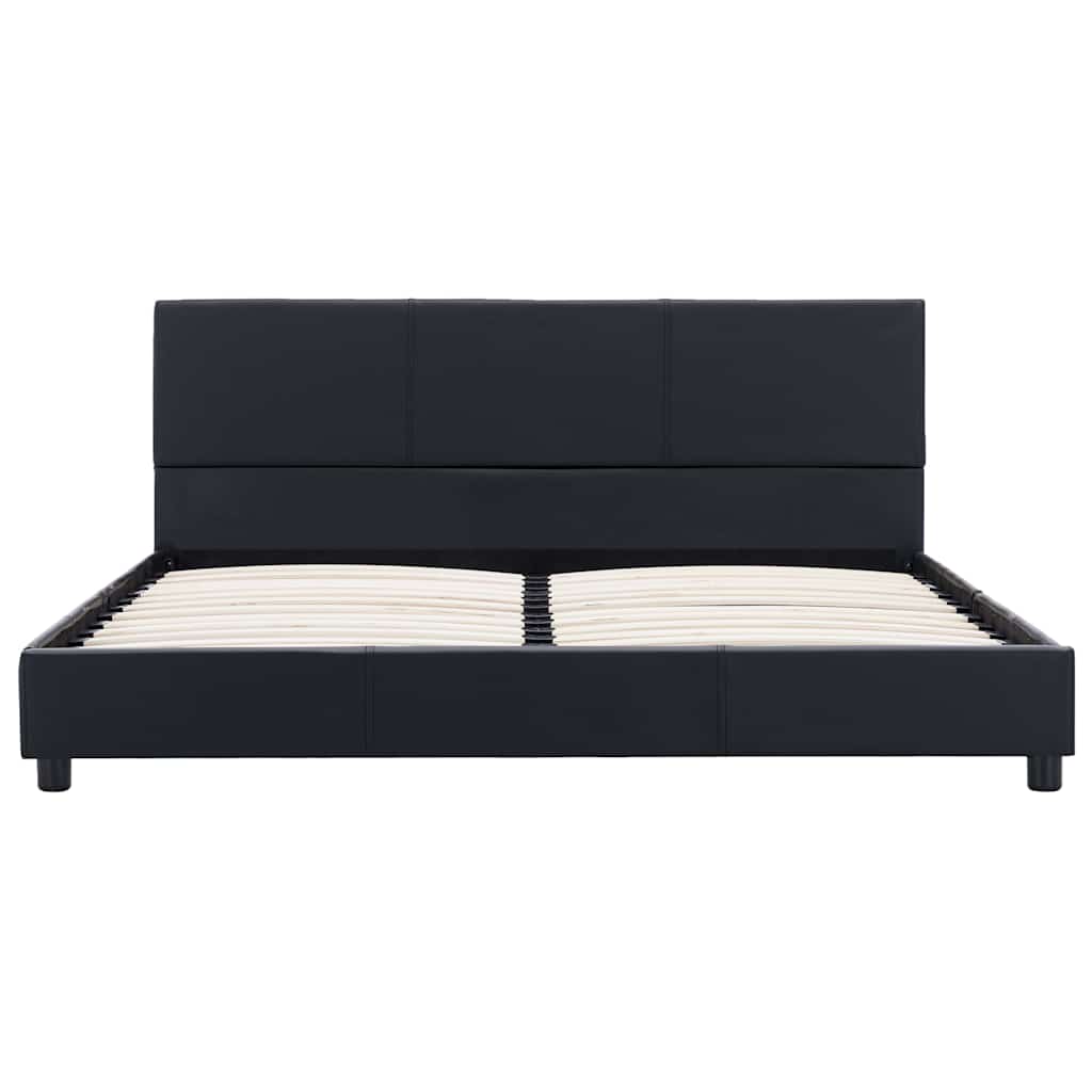 Vidaxl bedframe kunstleer zwart 120x200 cm