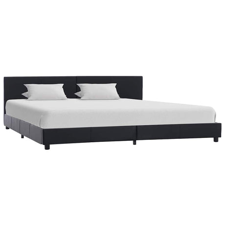 Vidaxl bedframe kunstleer zwart 180x200 cm